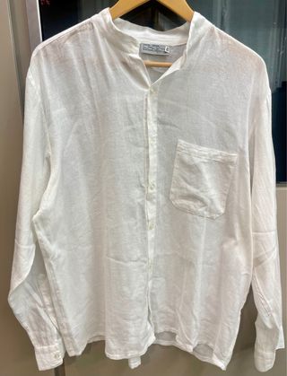 Camisa blanca ibicenca - Talla 42