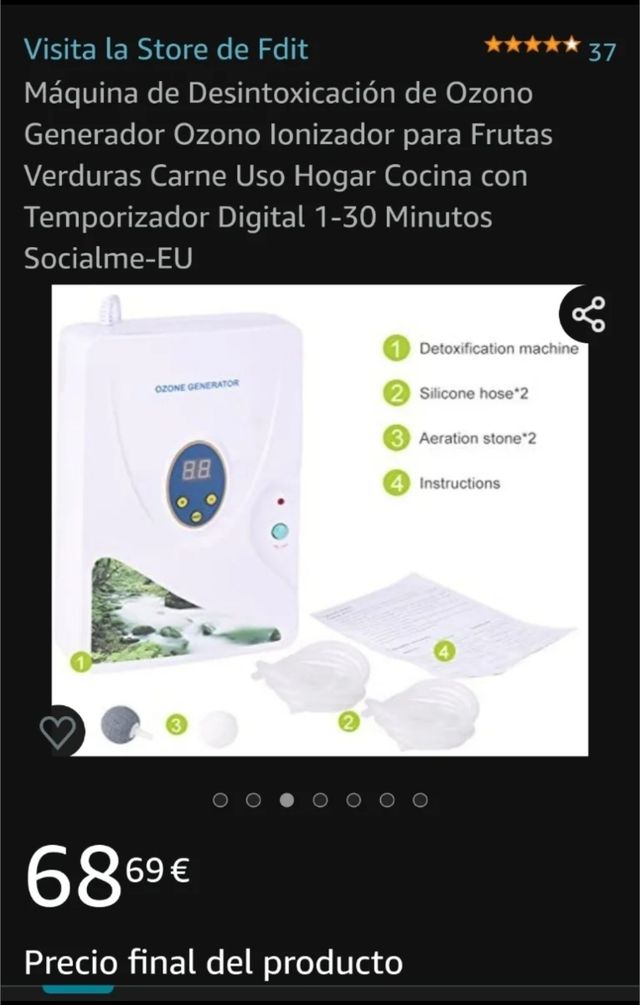 Generador Ozono DENEST 600mg/h