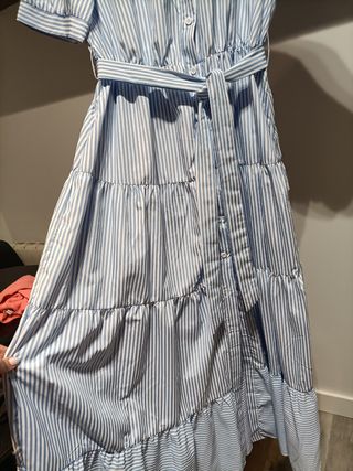Vestido azul a rayas - NUEVO
