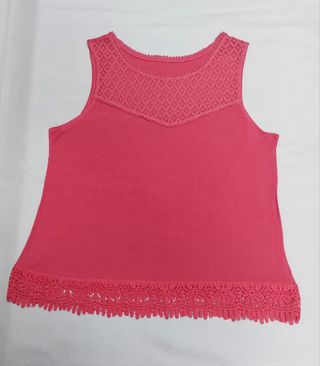 Camiseta tirantes rosa