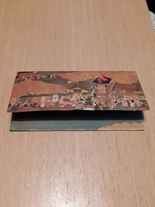 Cartera japonesa antigua, arte japonés. 