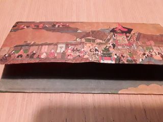 Cartera japonesa antigua, arte japonés. 