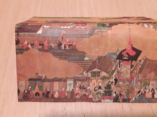 Cartera japonesa antigua, arte japonés. 