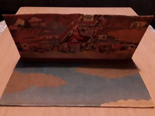 Cartera japonesa antigua, arte japonés. 