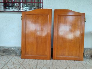 Puertas madera saloon 2uds