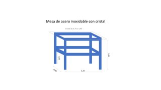 Estructura de estantería Metálica de Acero Inox