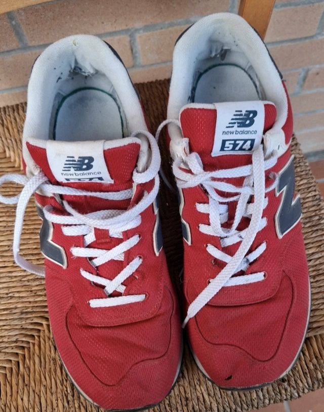 New Balance 574 Scarpe rosse