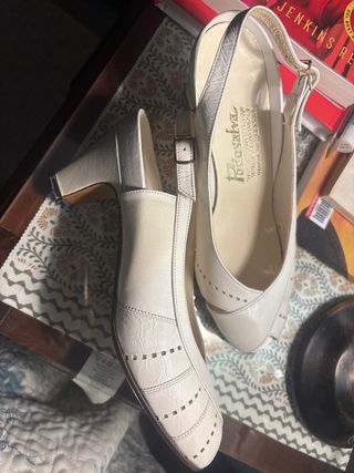 Zapatos tacón bajo vintage