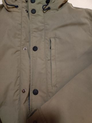 Chaqueta Pluma Caqui - Azul
