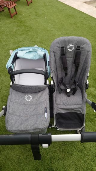 Bugaboo 3 Duo: 2 sillas + capazo.