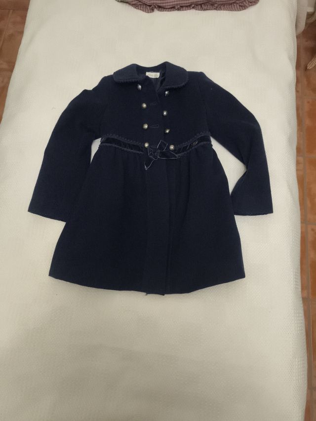 Abrigo niña azul marino - Talla 6