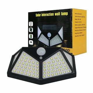 6X Faretti Energia Solare 100 LED Giardino