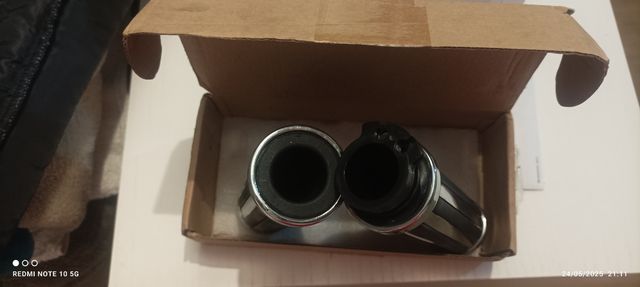 Puños moto cromados