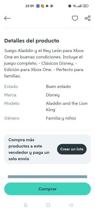 Aladdin y El Rey León Xbox One