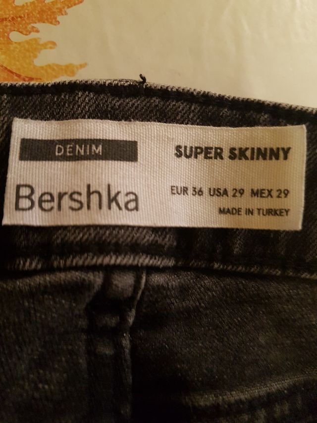 Jeans Bershka Super Skinny grigi tg 29