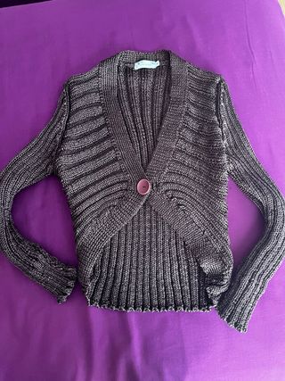 Chaqueta punto marrón