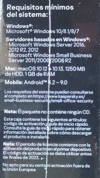 Antivirus Kaspersky Small Office Security
