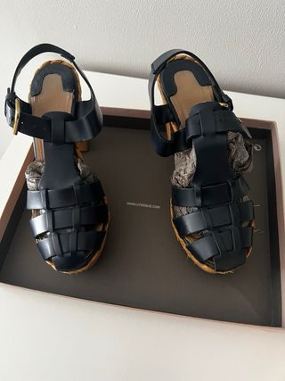 Sandalias Uterqüe azul