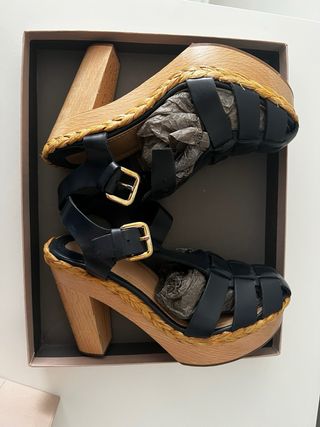 Sandalias Uterqüe azul