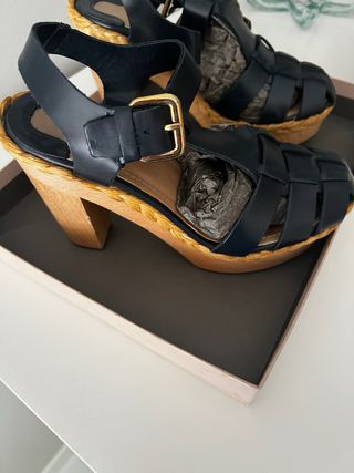 Sandalias Uterqüe azul