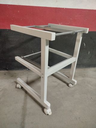Carrito archivador metálico blanco
