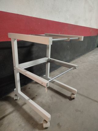 Carrito archivador metálico blanco