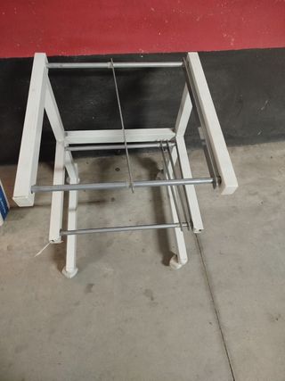 Carrito archivador metálico blanco