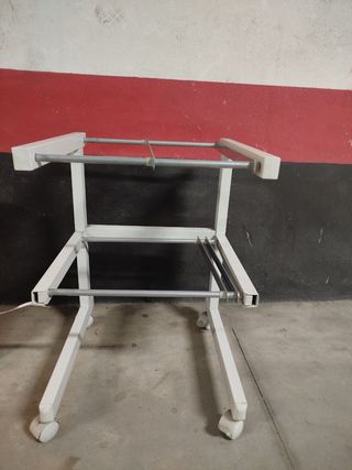 Carrito archivador metálico blanco