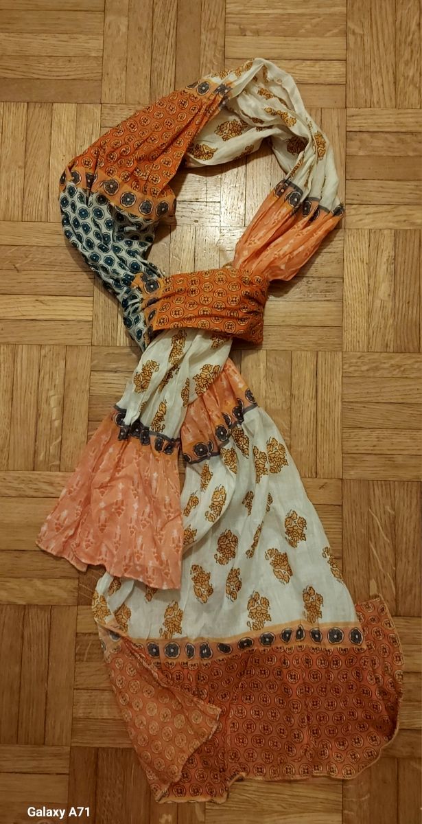 Sciarpa estiva cotone fantasia