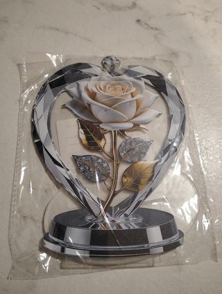 Rosa in cristallo - Decorazione