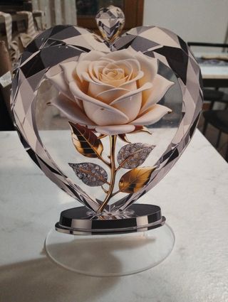 Rosa in cristallo - Decorazione