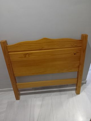 Cabecero cama madera maciza