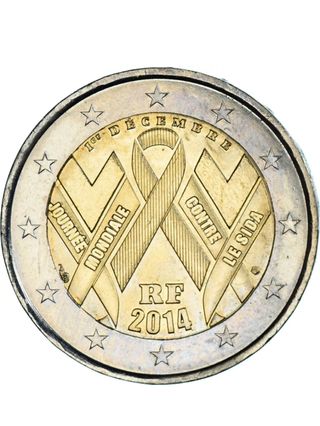 Moneda 2€ Sida 2014 Francia