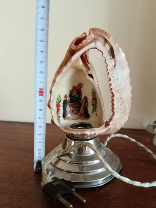 Lámpara de concha vintage