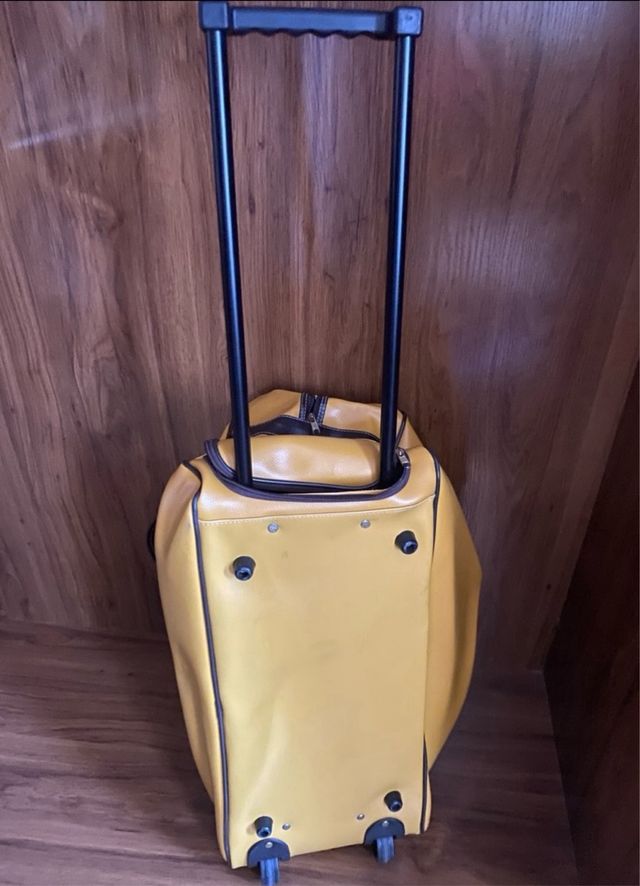 Valigia da viaggio gialla - Borsa trolley