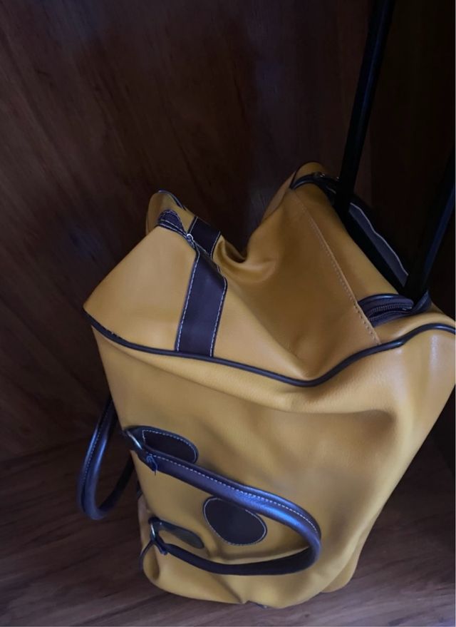 Valigia da viaggio gialla - Borsa trolley
