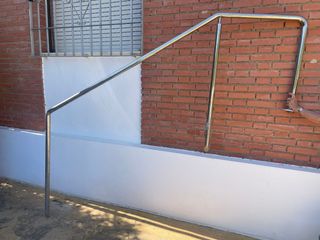 Baranda piscina de acero inoxidable