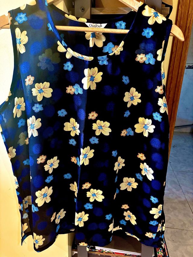 Blusa floral GetRich - sin mangas