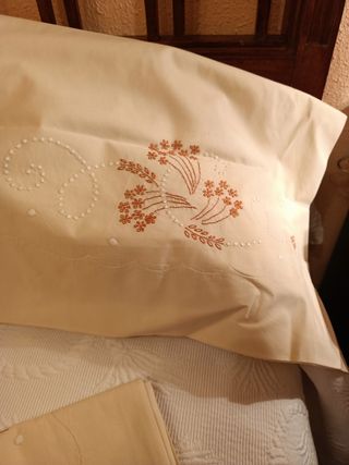 Sábanas algodón beige -