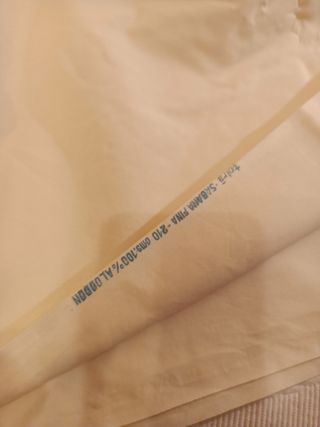 Sábanas algodón beige -