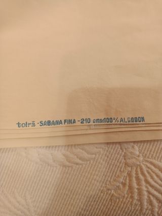 Sábanas algodón beige -