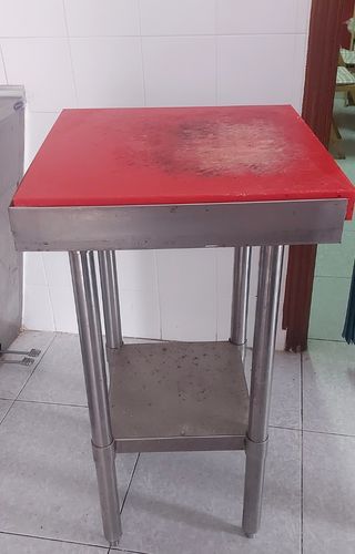 Mesa carnicero acero inoxidable