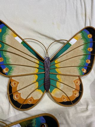 ADORNO 3 MARIPOSAS Bambú 
