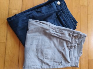 Pantaloni uomo, mezza gamba - blu, grigio