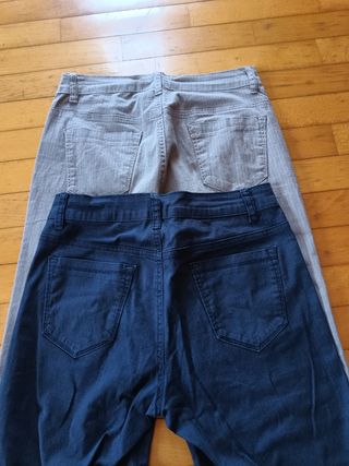 Pantaloni uomo, mezza gamba - blu, grigio