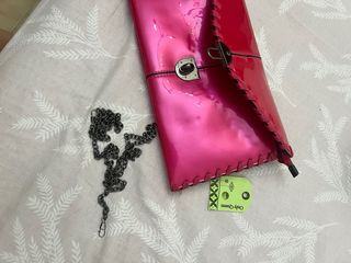 Bolso rosa metalizado