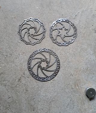 3 Discos freno bici usados