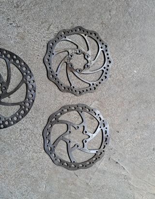 3 Discos freno bici usados