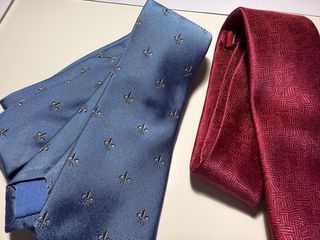 2 Corbatas - Azul y Rojo nuevas 