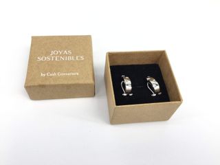 pendientes oro 18k con piedra